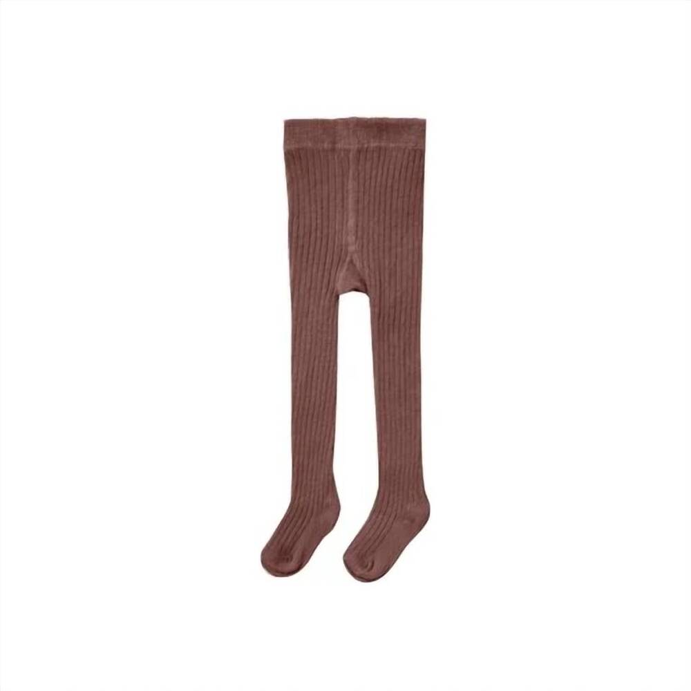 NEW QUINCY MAE kids' footed tights in plum